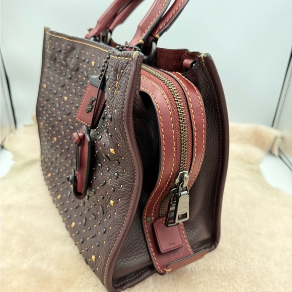 1941 Coach Rogue 30 Anniversary Rivets Oxblood - Picture 4 of 16